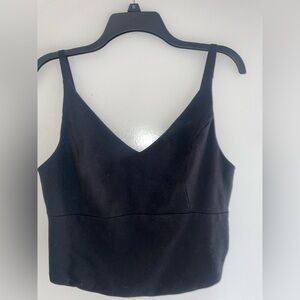 CAbi Black V-Neck Sleeveless Top